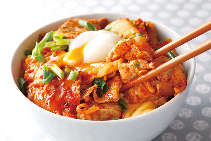温玉キムチ豚丼