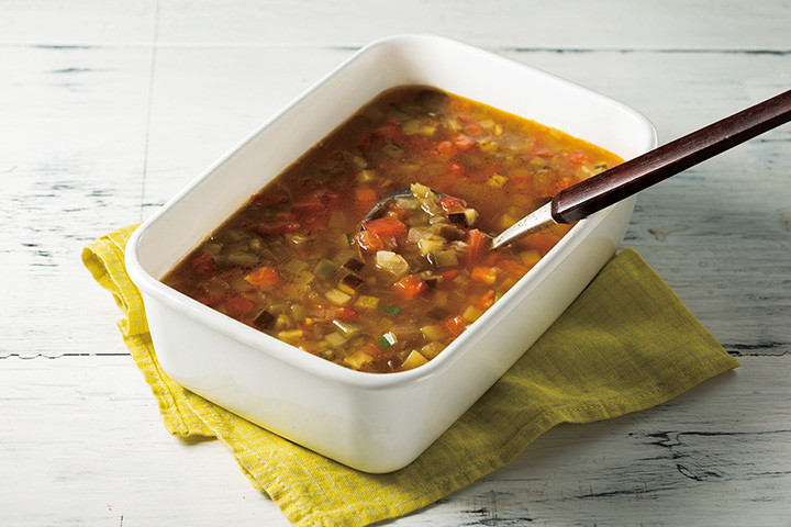 夏野菜のミネストローネ