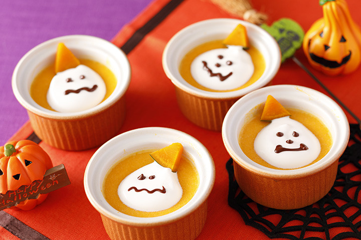 ハロウィンかぼちゃプリン