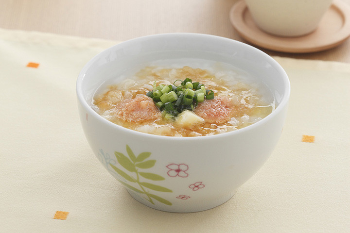 プチプチ明太バターがゆ