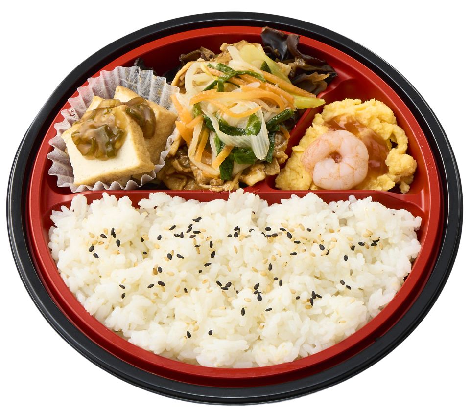 胚芽精米入りご飯のお弁当（中華風彩り3選メニュー）