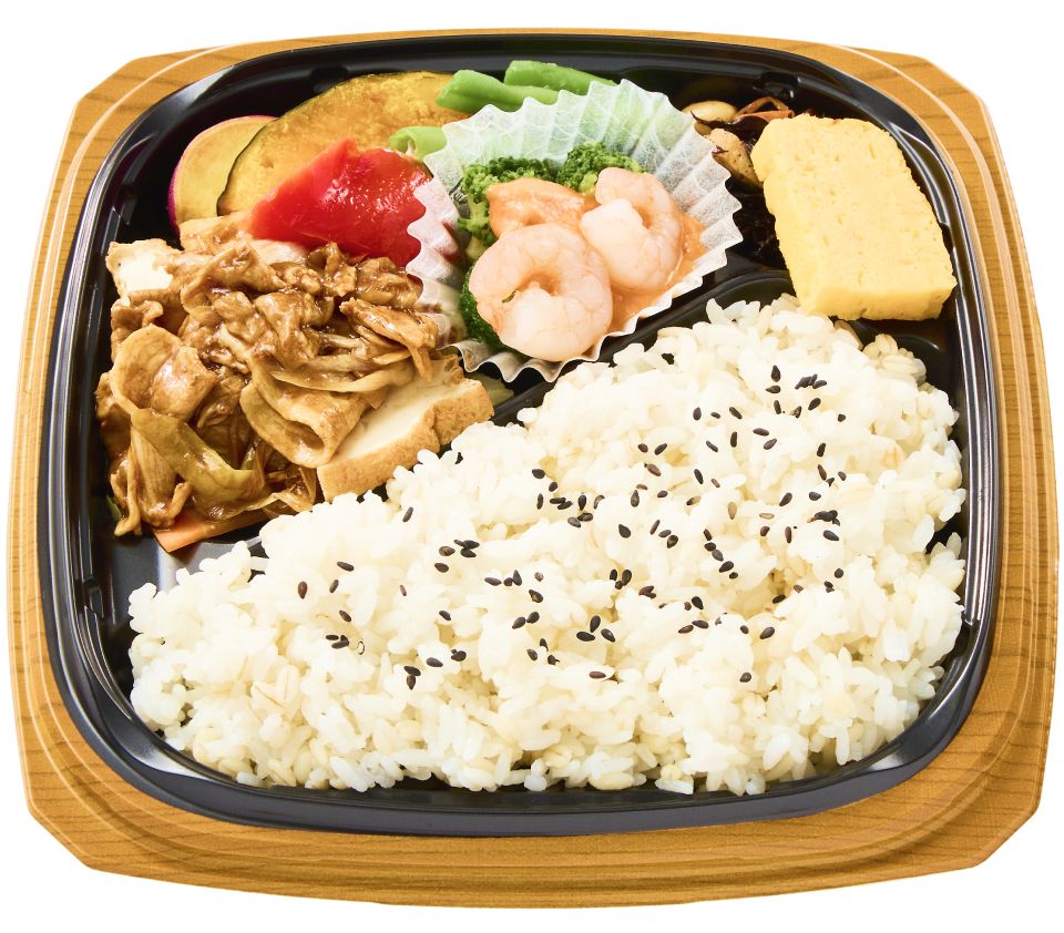 1食分緑黄色野菜の弁当（毎日の元気を応援する彩り弁当）