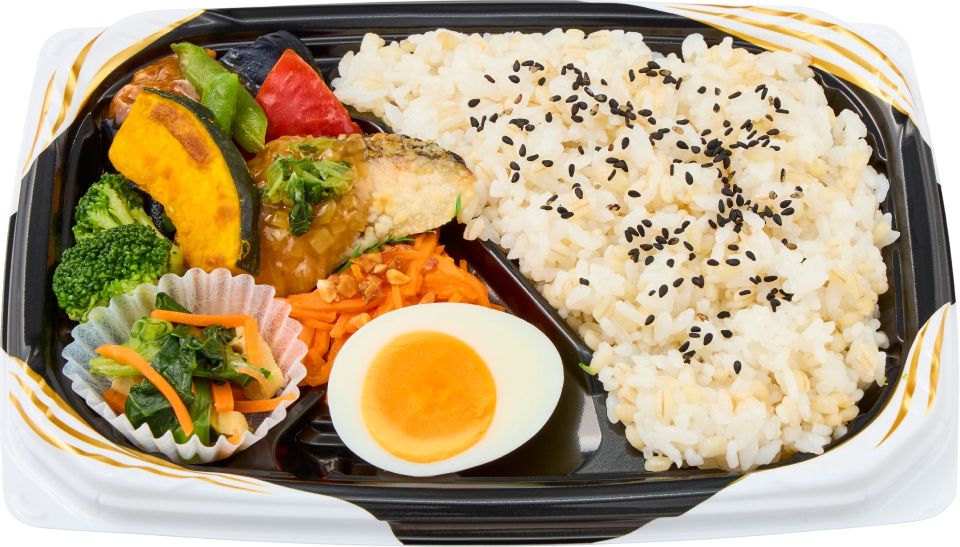 1食分緑黄色野菜のお弁当（青魚と彩り野菜のバランス弁当）