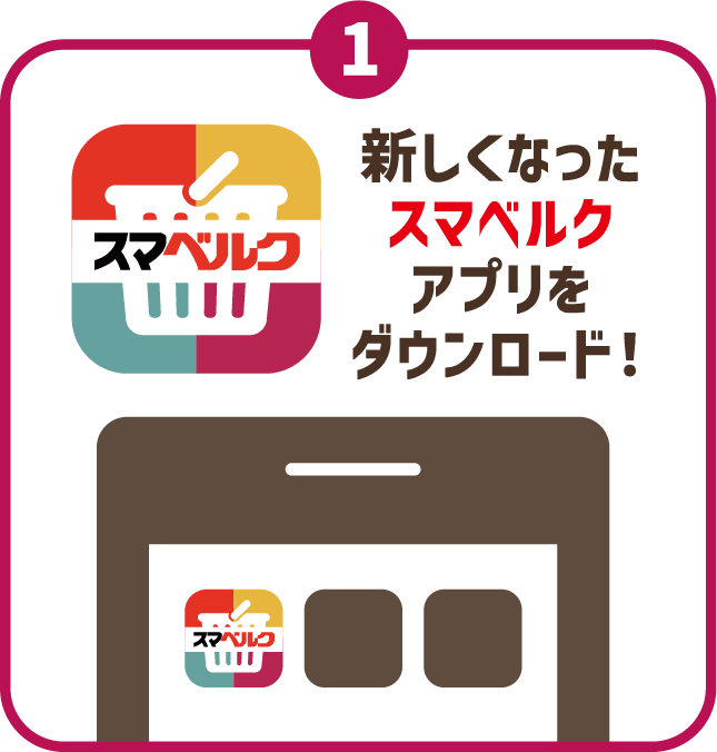 新しくなったスマベルクアプリをダウンロード！