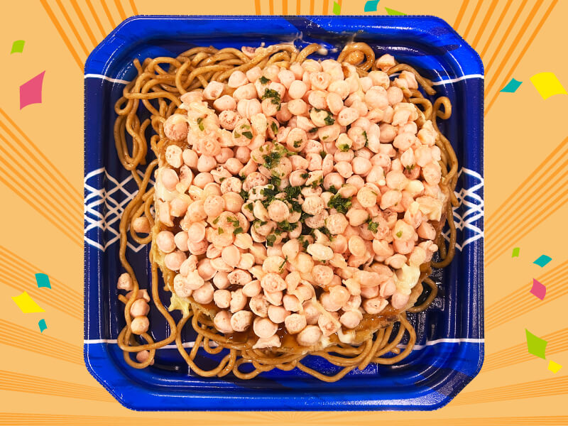 あの大阪キャラ風お好み焼き＆焼きそば