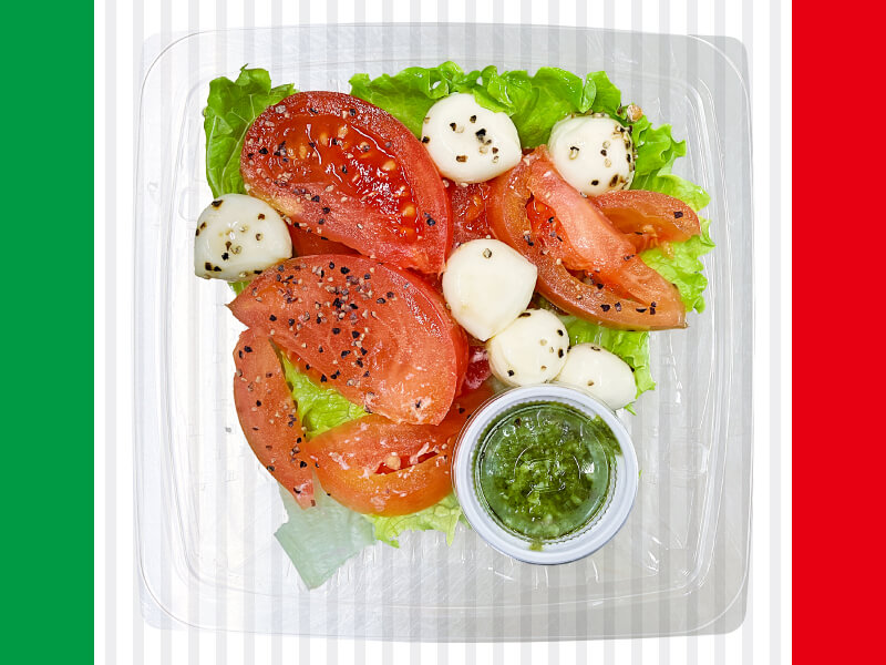 バジルソースが美味しいカプレーゼ