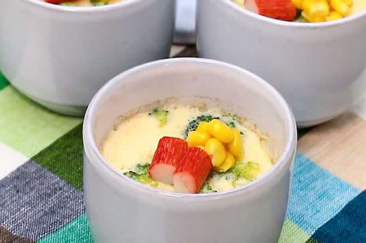 とってもカラフル! お子さま茶碗蒸し