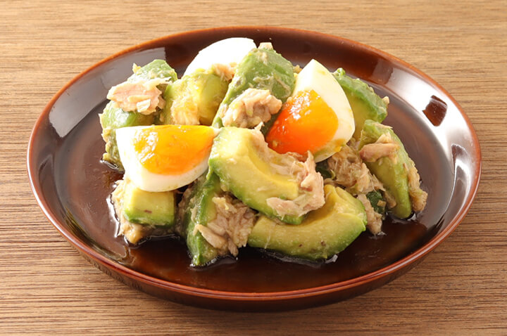 アボカドとツナたまの和風やみつき和え
