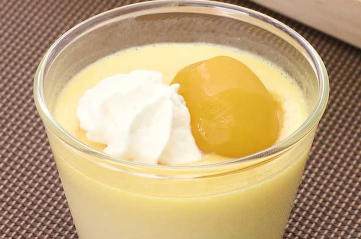 なめらかな舌触り♪ 栗きんとんプリン