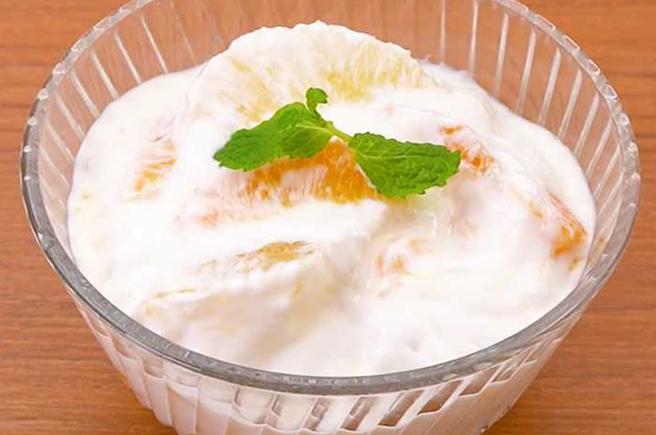 とってもさわやか♪オレンジとグレープフルーツのヨーグルト和え