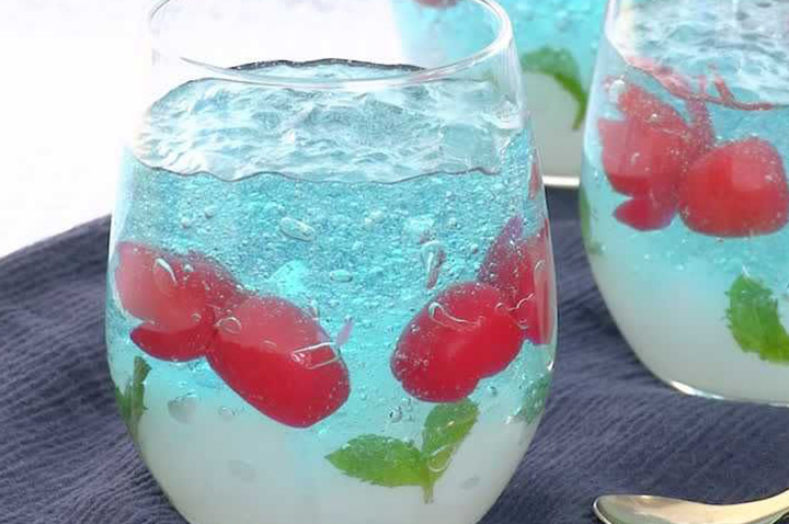 夏を楽しむ♪金魚鉢ゼリー