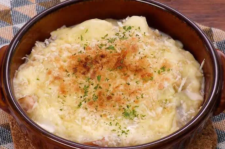 トロッと美味しい！マッシュ里芋の簡単グラタン